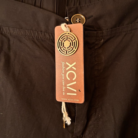 XCVI Cropped Pants Black Women’s Size Small NWT $125 Cotton/Spandex Blend - Picture 4 of 9